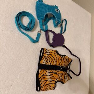 Set of 2 Cat Harness and Leash